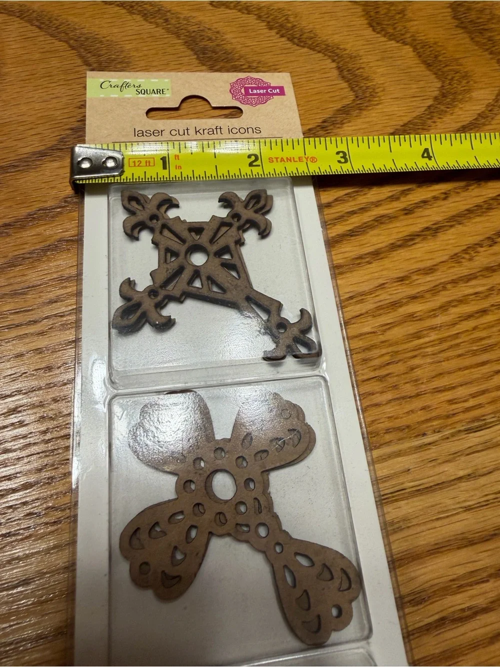Crafter’s Square material crosses glued